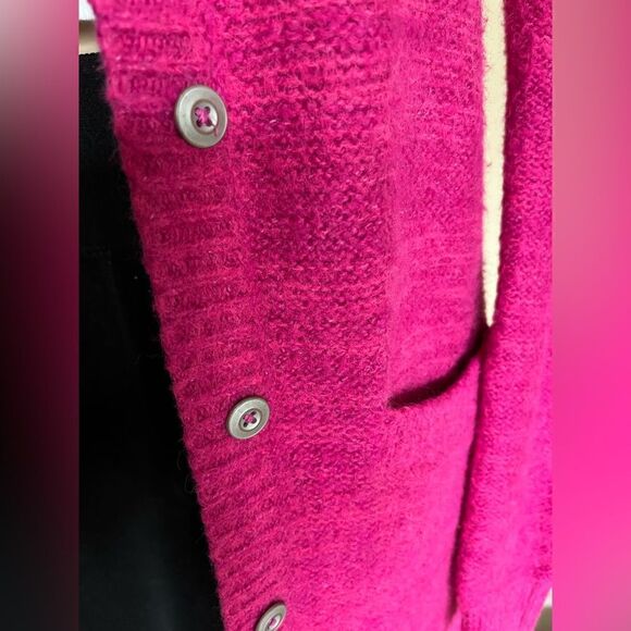 Anthropology pilcro Classic Longline Cardigan In Pink. - Picture 5 of 9